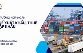 Hoàn Thuế Xuất Khẩu Trong Trường Hợp Nào Sau Đây Là Đúng Hay Sai